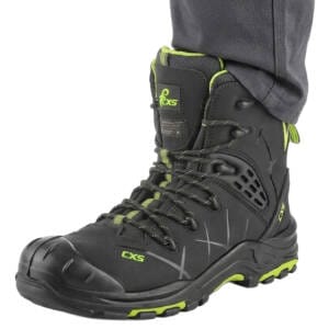 Trzewiki robocze wysokie ROCKET S3 czarno-zielone ocieplane
