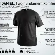 Koszulka T-shirt Daniel czarny