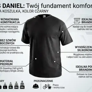 Koszulka T-shirt Daniel czarny