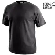 T-shirt męski CXS Daniel w kolorze czarnym