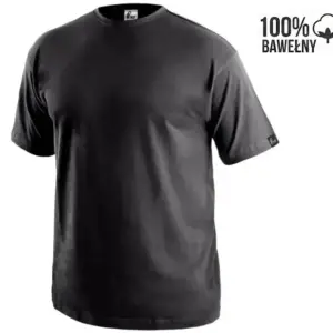 T-shirt męski CXS Daniel w kolorze czarnym