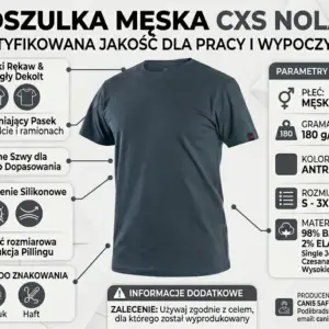 T-shirt roboczy CXS Nolan w kolorze antracytowym