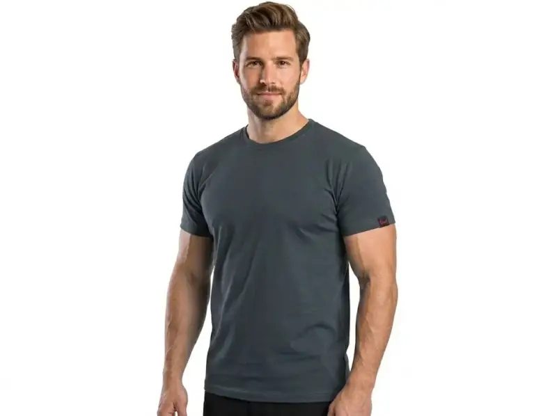 Grafitowy T-shirt męski Nolan