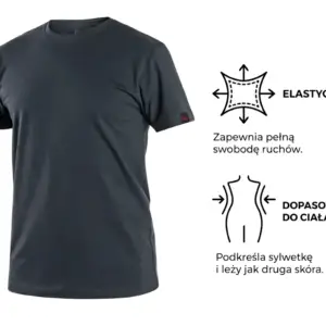 Koszulka t-shirt Nolan grafit