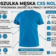 Koszulka T-shirt Nolan niebieski