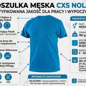 Koszulka T-shirt Nolan niebieski