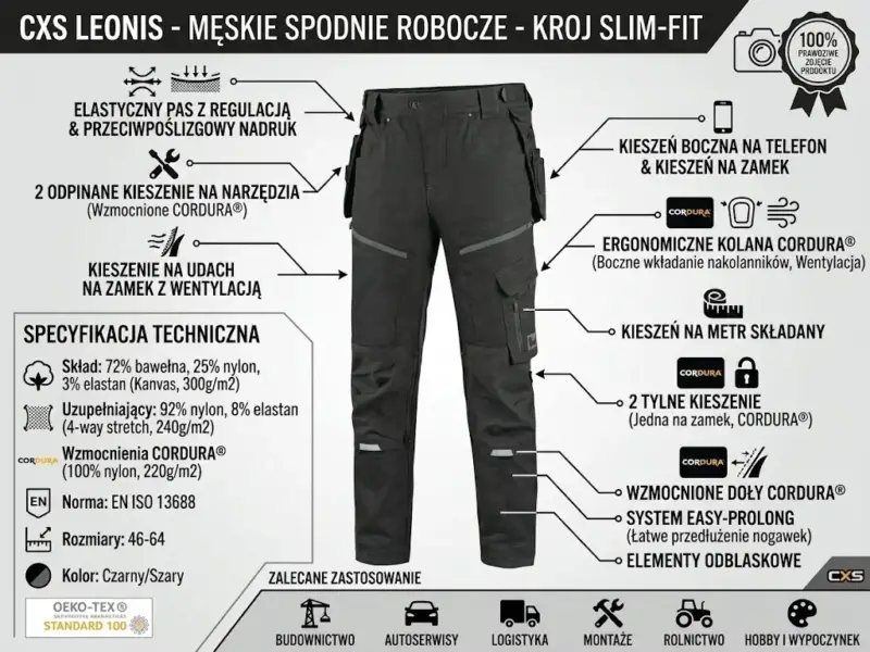 Spodnie do pasa Leonis
