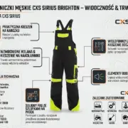 Spodnie ogrodniczki CXS Sirius Brighton