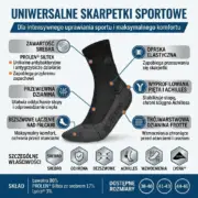 Skarpety antybakteryjne ATHLETIC SILVER