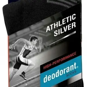 Czarne skarpety antybakteryjne Athletic Silver