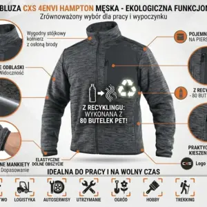 Ciemnoszara bluza CXS Hampton