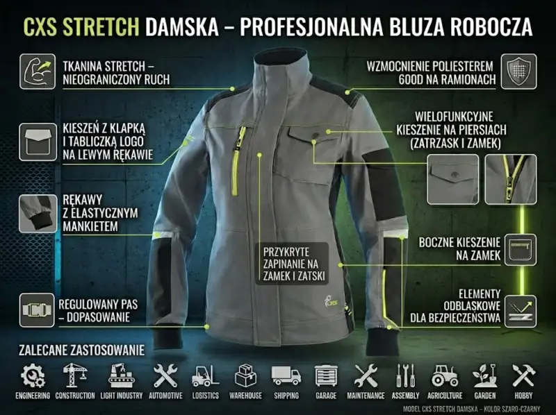 Bluza stretch damska CXS