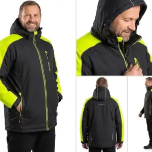 Zimowa kurtka CXS Brighton czarno-żółta