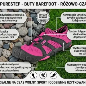 Buty barefoot Purestep różowy