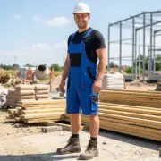 Krótkie ogrodniczki robocze DENIS
