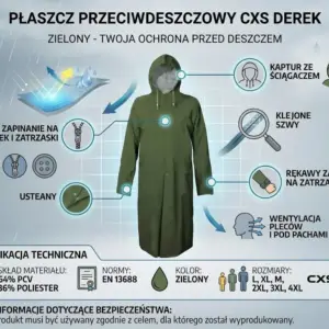 Kurtka przeciwdeszczowa DEREK