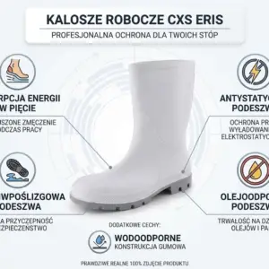 Kalosze robocze CXS Eris białe