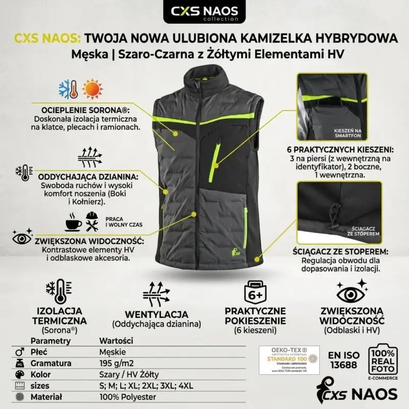 Kamizelka hybrydowa CXS Naos