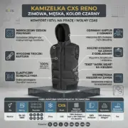 Kamizelka Reno ocieplana czarna