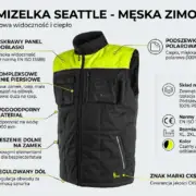 Kamizelka robocza CXS Seattle czarno-żółta
