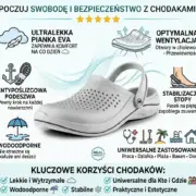Białe klapki Trend z pianki EVA