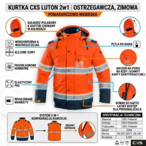 Ocieplana kurtka robocza CXS Luton