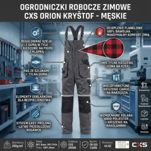 Zimowe ogrodniczki robocze Orion Kryštof
