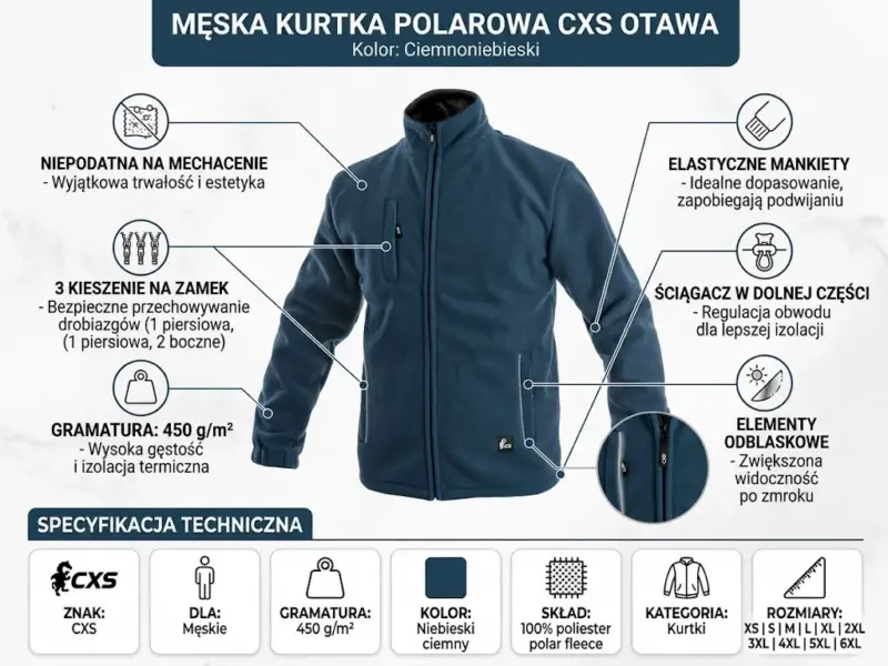 Polar Otawa granatowy