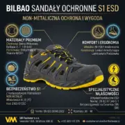 Sandały ochronne VM Bilbao S1 ESD