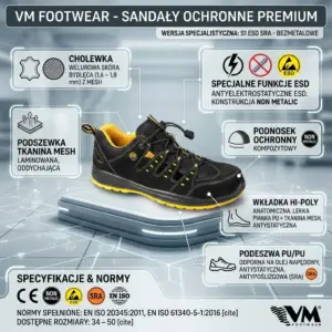 Sandały robocze VM MEMPHIS S1