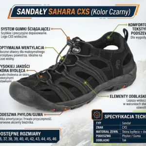 Sandały Sahara Czarna