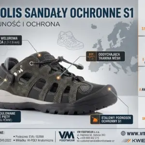 Sandały ochronne VM TRIPOLIS S1