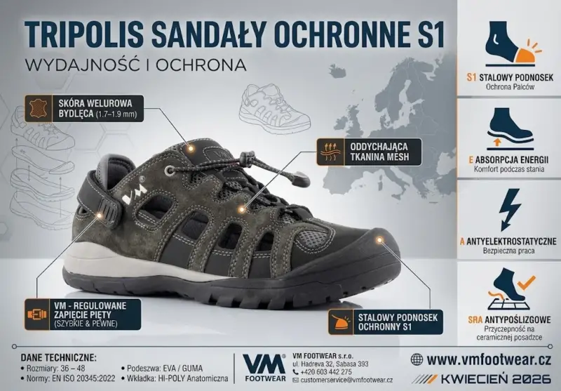 Sandały ochronne VM TRIPOLIS S1