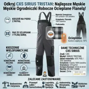 Ocieplane ogrodniczki Sirius Tristan