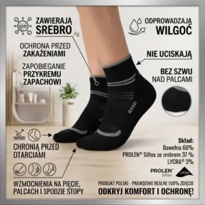Skarpety sportowe SPEED SKATE SILVER