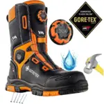 Trzewiki robocze VM Connecticut BOA GORE-TEX MICHELIN skóra licowa czarno-pomarańczowe S7L EN ISO 20345:2022