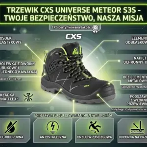 Buty ochronne CXS Universe Meteor S3S