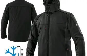 Zimowa kurtka robocza softshell ocieplana z membraną