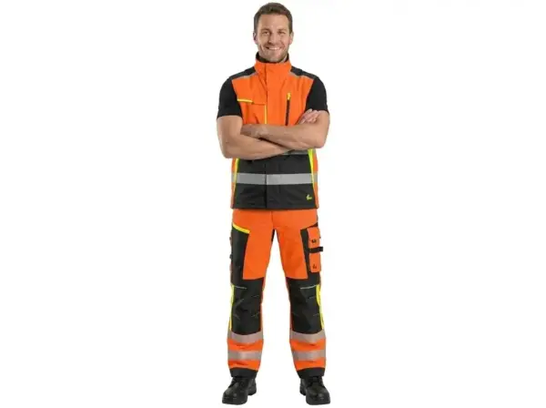 Kamizelka ocieplana CXS Benson pomarańczowo-czarna - detal 10