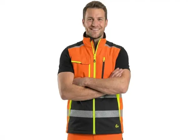 Kamizelka ocieplana CXS Benson pomarańczowo-czarna - detal 9