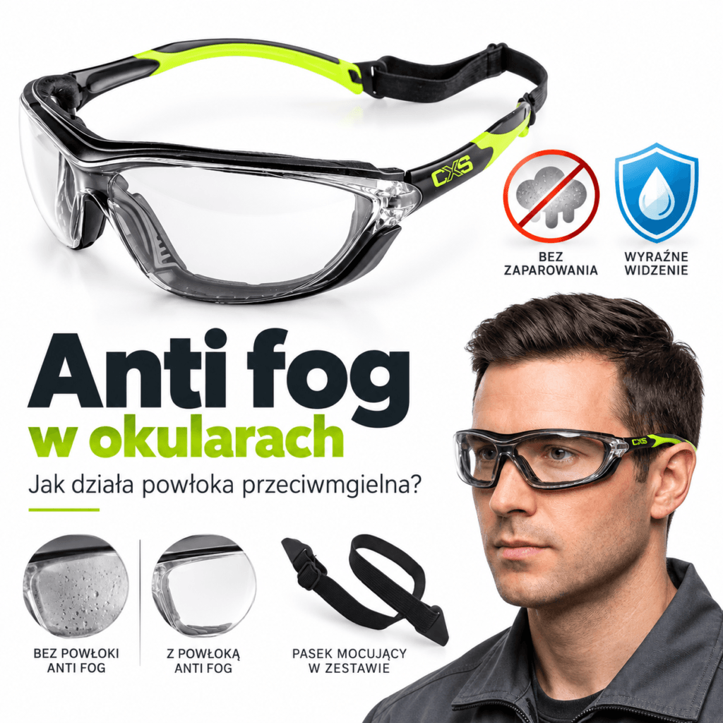 Anti-fog w okularach ochronnych – mit czy fakt