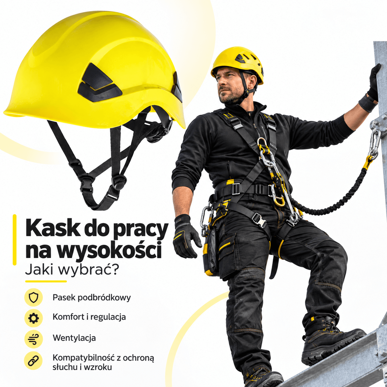 Kask ochronny do pracy na wysokości. Jak wybrać?