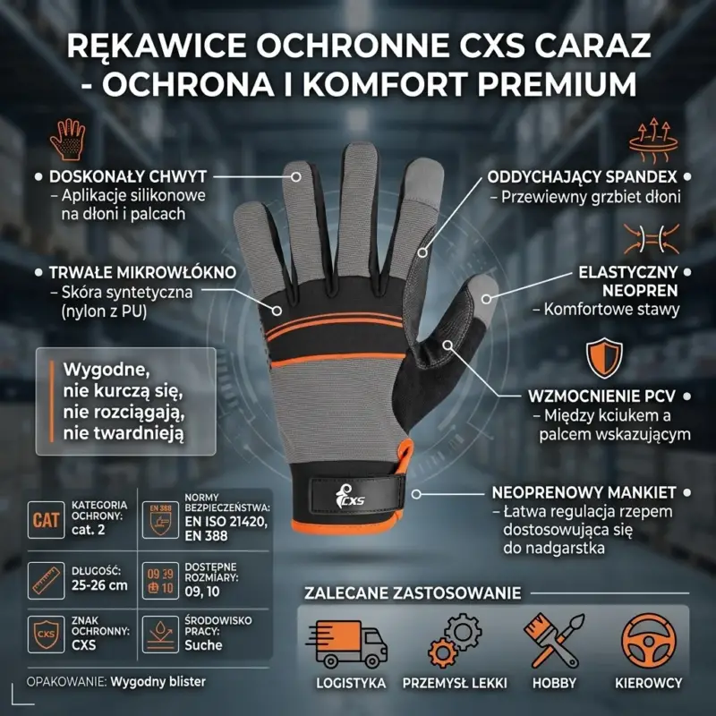 Rękawice ochronne CXS CARAZ