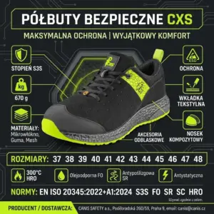 Półbuty robocze CXS FIBELINE Dorsata