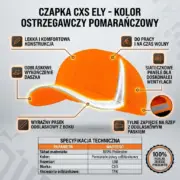 Czapka Ely pomarańczowa