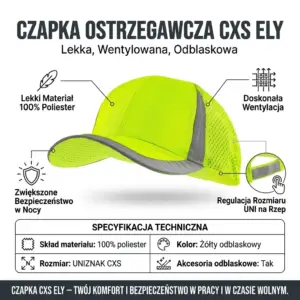 Czapka ostrzegawcza CXS Ely