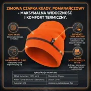 Czapka Keady pomarańczowa
