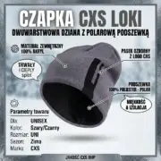 Czapka Loki szara