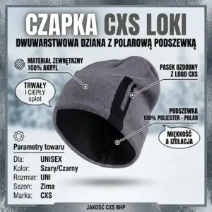 Czapka Loki szara
