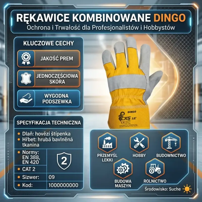 Rękawice kombinowane DINGO
